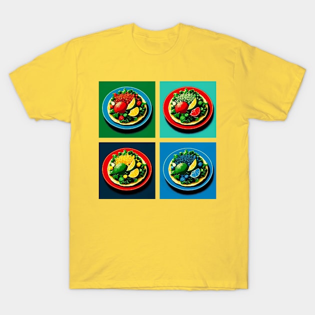 Vibrant Pop Tostadas Art - Mexican Cuisine T-Shirt by Pop Art Dish